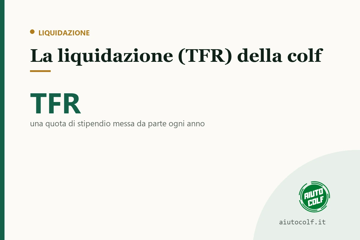 Come si calcola la liquidazione (TFR) di una colf
